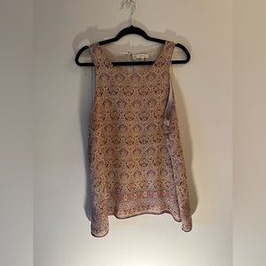NWOT Floral Max Studio Sleeveless Blouse
